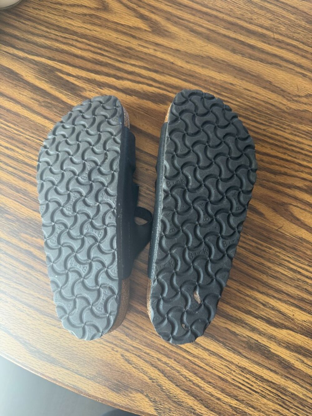 Women's Black Three Strap Birkenstock Sandals